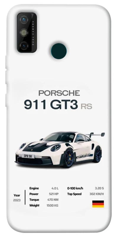 Чехол на TECNO Spark 6 Go Porsche 911 GT3 фото 1 из 1