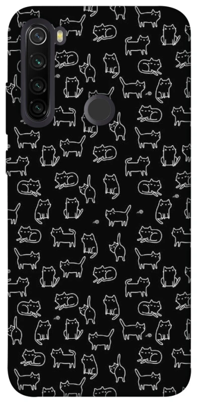Чохол на Xiaomi Redmi Note 8T Black Cats фото 1 з 1