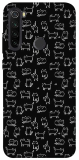 Чохол на Xiaomi Redmi Note 8T Black Cats фото 1 з 1