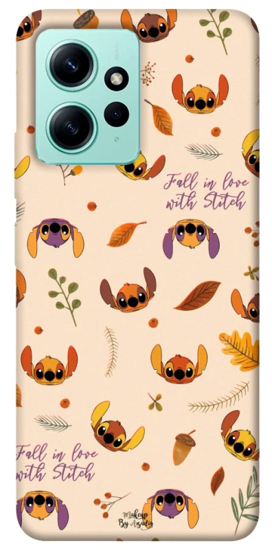 Чехол на Xiaomi Redmi Note 12 4G Fall in love with Stitch фото 1 из 1