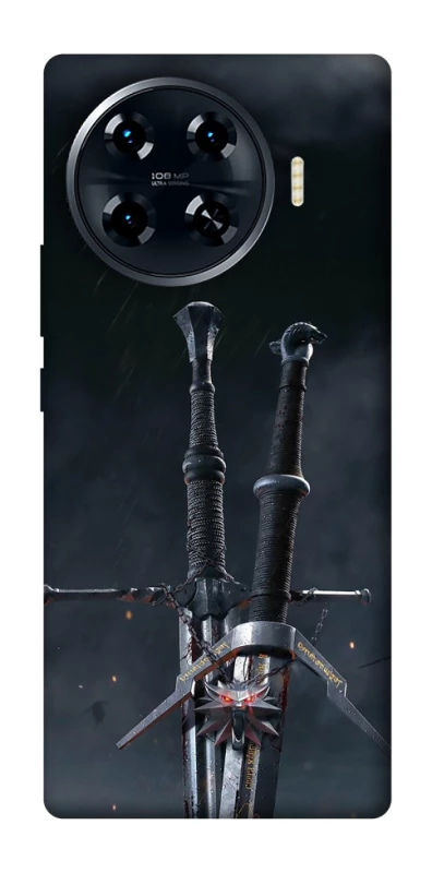 Чохол на TECNO Spark 20 Pro+ Мечі Ведьмака фото 1 з 1