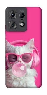 Чохол на Motorola Edge 50 Pro Pink kitty фото 1 Чохол на Motorola Edge 50 Pro Pink kitty фото 1 з 1