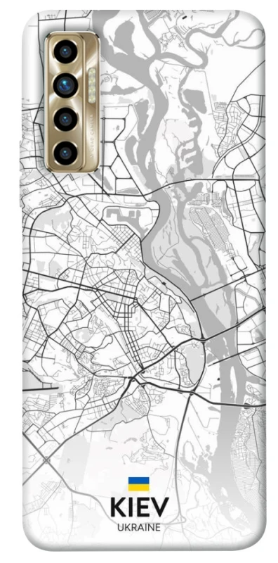 Чохол на TECNO Camon 17P Kiev white map фото 1 з 1