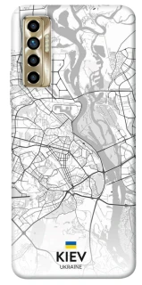 Чохол на TECNO Camon 17P Kiev white map фото 1 з 1
