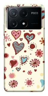 Чохол на Xiaomi Poco X6 Pretty hearts фото 1 з 1