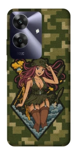 Чехол на Realme Note 60 Military Waifu фото 1 из 1