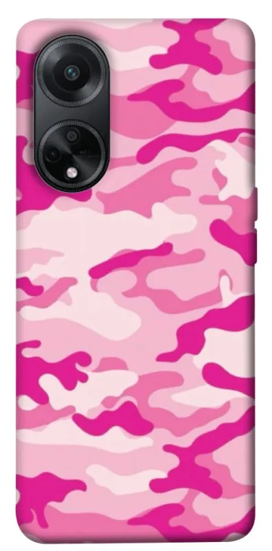 Чехол на Oppo A58 4G camouflage pink фото 1 из 1