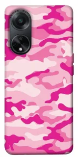 Чехол на Oppo A58 4G camouflage pink фото 1 из 1