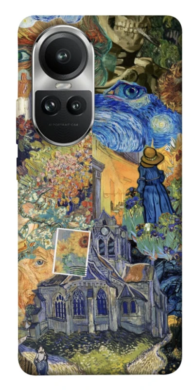 Чехол на Oppo Reno 10 Van Gogh collage фото 1 из 1