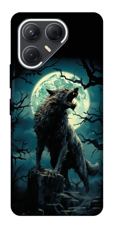 Чохол на TECNO Pova 7 Вовк під місяцем фото 1 з 1