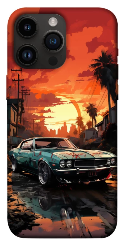 Чехол на Apple iPhone 14 Pro Max (6.7") Car at sunset фото 1 из 1