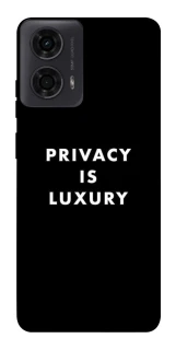 Чехол на Motorola Moto G04 Privacy is luxury фото 1 из 1