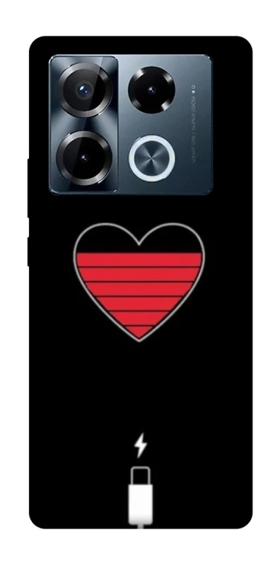 Чохол на Infinix Note 40 Pro 4G Charge your heart фото 1 з 1