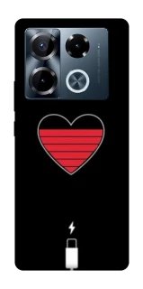 Чохол на Infinix Note 40 Pro 4G Charge your heart фото 1 з 1