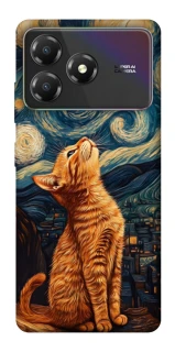 Чохол на ZTE Blade A36 van gogh cat фото 1 з 1