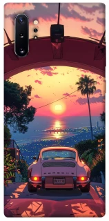 Чехол на Samsung Galaxy Note 10 Plus Porsche at sunset фото 1 из 1