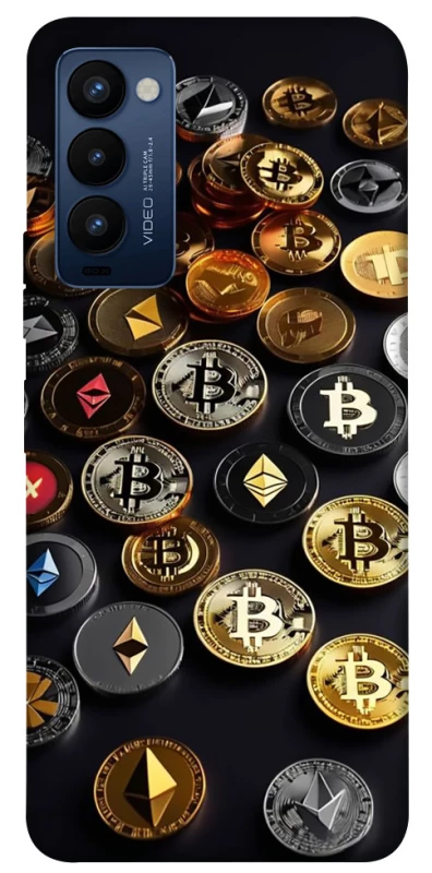 Чехол на TECNO Camon 18 Many coins фото 1 из 1
