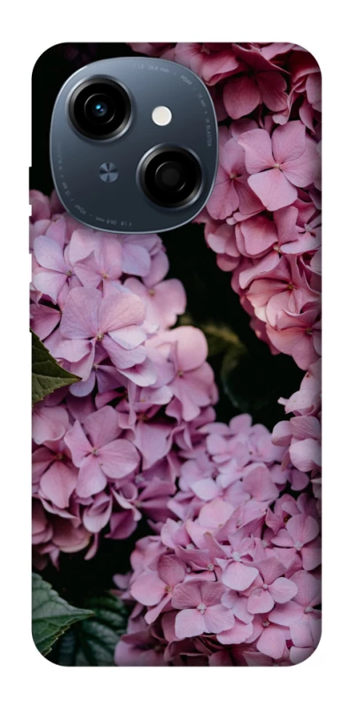 Чохол на TECNO Spark Go 1 Рожеві гартензії фото 1 з 1