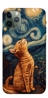 Чохол на Apple iPhone 11 Pro (5.8") van gogh cat фото 1 з 1