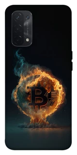Чохол на Oppo A54 5G / A74 5G Fire Bitcoin фото 1 з 1