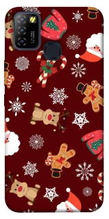 Чехол на Infinix Hot 10 Lite Новогодний v6 фото 1 из 1