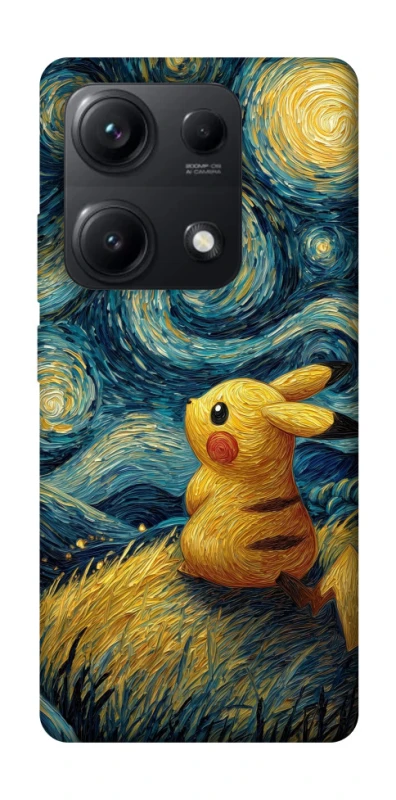 Чехол на Xiaomi Redmi Note 14S Pikachu and Van Gogh фото 1 из 1
