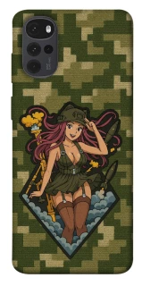 Чохол на Motorola Moto G22 Military Waifu фото 1 з 1