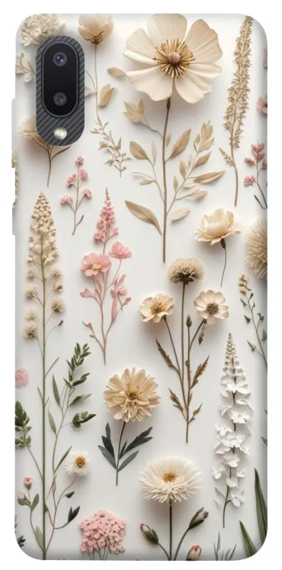 Чехол на Samsung Galaxy A02 Floral design ver.1 фото 1 из 1
