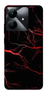 Чехол на Realme Note 60x Красная молния фото 1 из 1