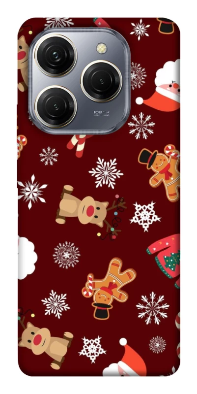 Чехол на TECNO Spark 20 Pro Новогодний v6 фото 1 из 1