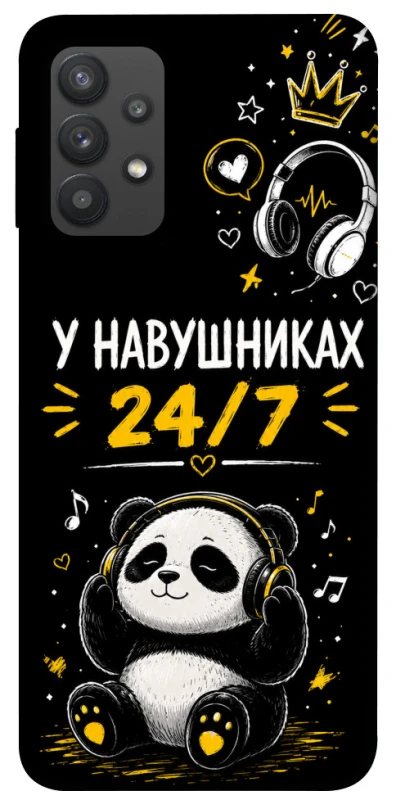 Чохол на Samsung Galaxy A32 (A325F) 4G У навушниках 24/7 фото 1 з 1