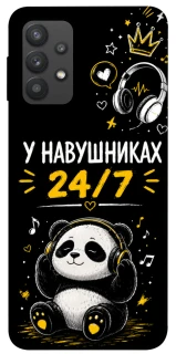 Чохол на Samsung Galaxy A32 (A325F) 4G У навушниках 24/7 фото 1 з 1