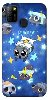 Чехол на Infinix Hot 10 Lite Pebble kitten stars фото 1 из 1