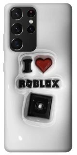 Чохол на Samsung Galaxy S21 Ultra I love Roblox фото 1 з 1