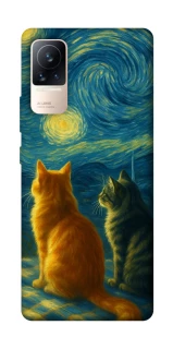 Чохол на Xiaomi Civi 6 Cats under the stars фото 1 Чохол на Xiaomi Civi 6 Cats under the stars фото 1 з 1