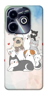 Чохол на Infinix Hot 40i Funny Pets ver.2 фото 1 з 1
