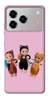 Чехол на ZTE Blade A76 Cat Cafe Trio фото 1 из 1