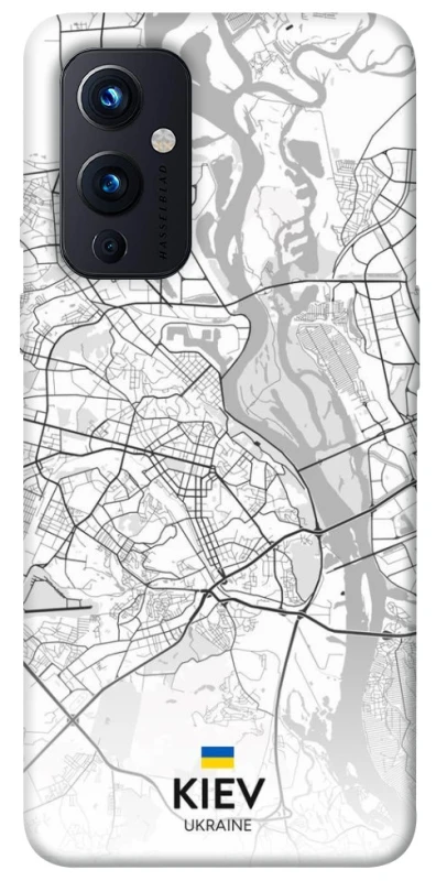 Чехол на OnePlus 9 Kiev white map фото 1 из 1
