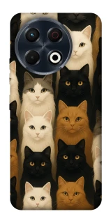 Чехол на TECNO Spark 30 Pro (KL7) Colorful Cat Collage фото 1 Чехол на TECNO Spark 30 Pro (KL7) Colorful Cat Collage фото 1 из 1