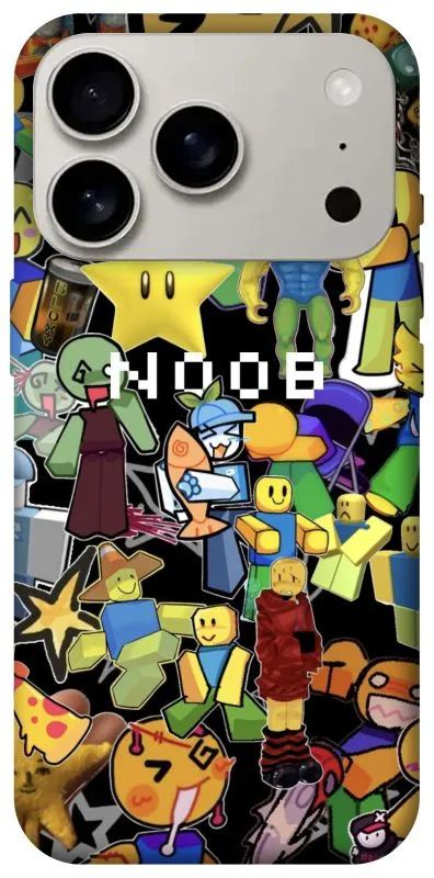 Чехол на Apple iPhone 18 Pro Roblox Noob фото 2 из 2