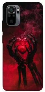 Чехол на Xiaomi Redmi Note 10 / Note 10s Heart in the hands of a skeleton фото 1 из 1