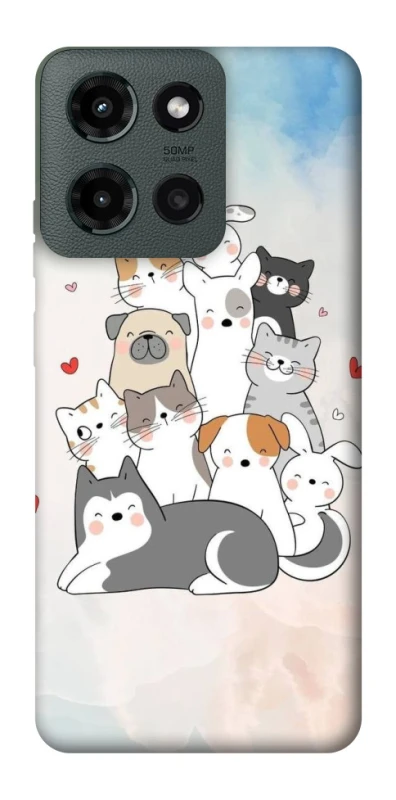 Чохол на Motorola Moto G Power (2025) Funny Pets ver.2 фото 1 з 1