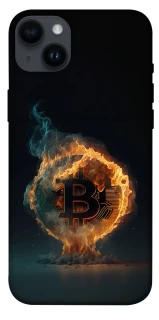 Чохол на Apple iPhone 14 Plus (6.7") Fire Bitcoin фото 1 з 1