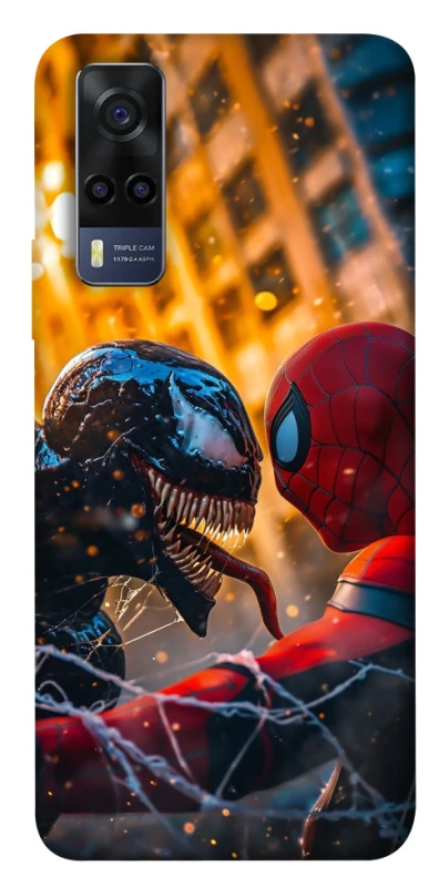 Чехол на Vivo Y53s Venom vs Spiderman фото 1 из 1