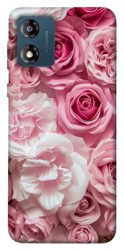 Чохол на Motorola Moto E13 Рожеві Квіти фото 1 з 1