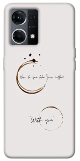 Чехол на Oppo Reno 7 4G Coffee with you фото 1 из 1