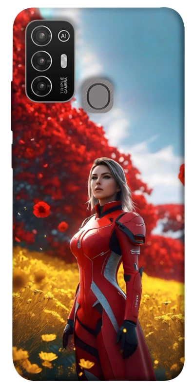 Чохол на ZTE Blade A52 Cyber space girl ver.5 фото 1 з 1