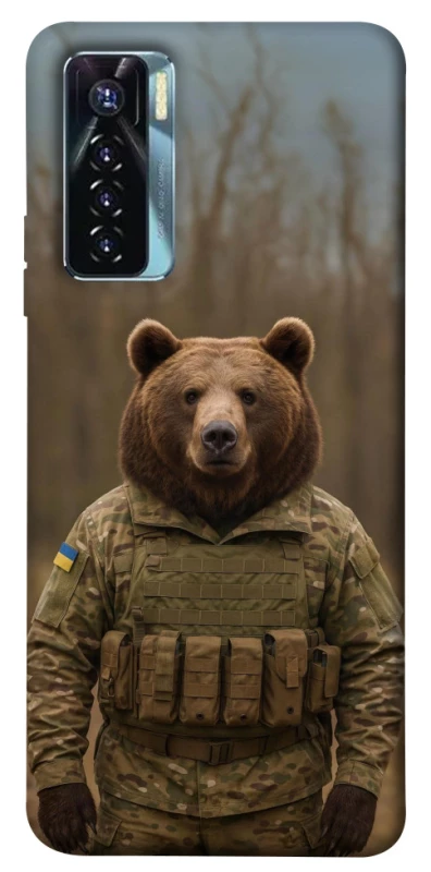 Чохол на TECNO Camon 17 Pro Ведмідь захисник фото 1 з 1