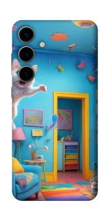 Чохол на Samsung Galaxy S25 crazy cat фото 1 з 1