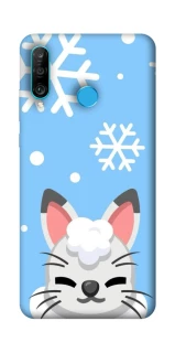 Чохол на Huawei P30 lite Adopt Me Snow Kitty Smile фото 1 з 1